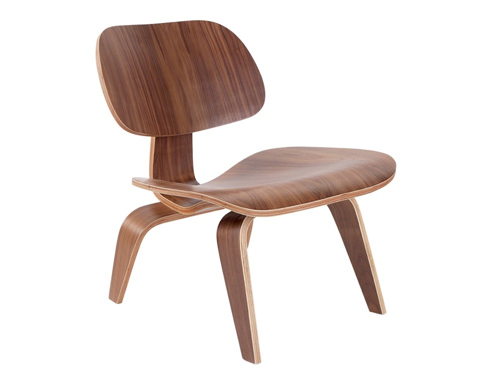 Eames Style LCW Plywood Walnutwood Chair